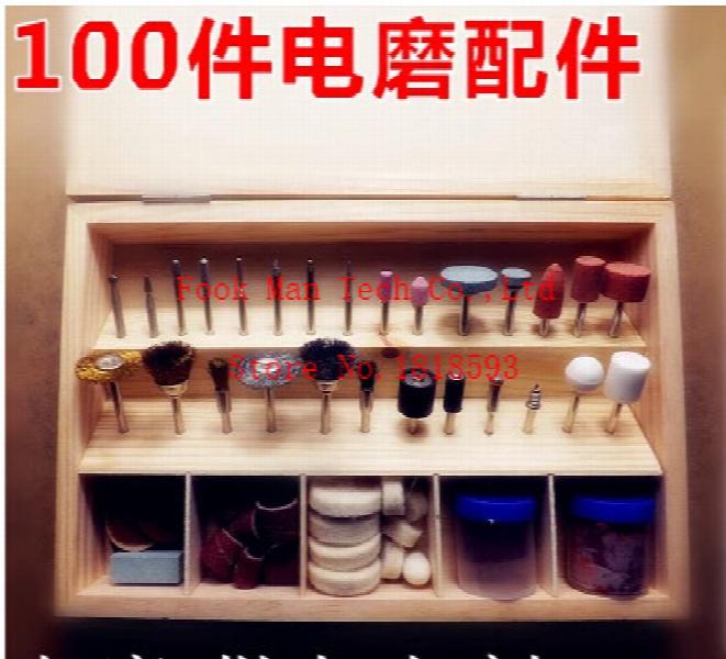 Crafts Polishing Tool Set with 100pcs Mounted Felt Point Set