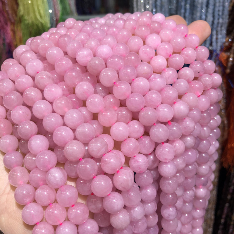 Madagascar Rose Quartzs Beads Pink Crystal Round Beads 6 8 10 mm