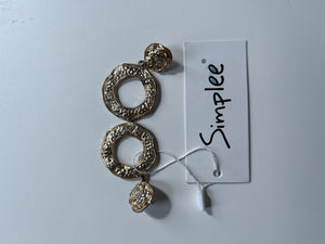 Small Crystal Hope Earrings Bling Zirconia Wedding Jewelry