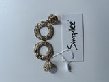 Small Crystal Hope Earrings Bling Zirconia Wedding Jewelry