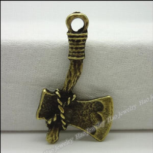 100pcs Vintage Ax Pendant Charms Antique Bronze DIY Jewelry Findings
