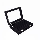7 Slots Velvet Display Case Earring Ring Organizer