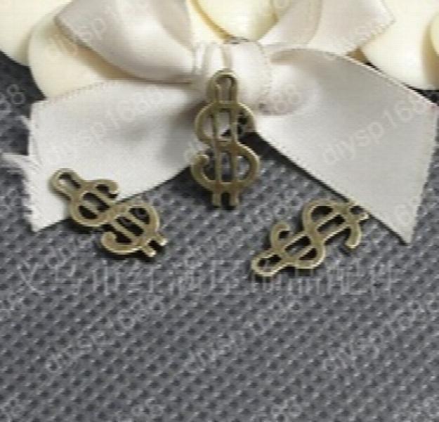 200pcs Antique Bronze U.S. Flag Charms Pendants 17*9MM