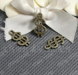 200pcs Antique Bronze U.S. Flag Charms Pendants 17*9MM