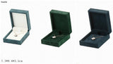 Navy Green Velvet Earring Ring Pendant Jewelry Package Box