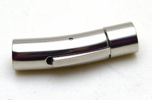 Stainless Steel 6mm Hole Clasps Buckles for Leather Bracelet DIY
