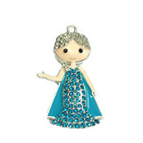Snow Princess Hair Rhinestone Pendants 10pcs/lot