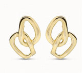 Spanish 925 Silver Stud Earrings Irregular Pendant Beads Jewelry