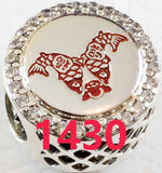 925 Sterling Silver Round & Heart Beads Ladies Jewelry