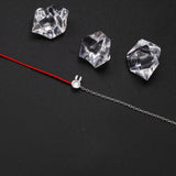 925 Silver Zircon Bracelet Red Wire Silver Chain Women's Christmas Gift
