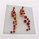 Amybaby Vintage Crystal Stone Stud Earring for Party