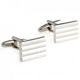Elegant Metal Cufflinks Set - 5 Pairs