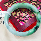 Zheru Jewelry Natural Jadeite Bracelet Green 54-62mm Female Gift Certificate
