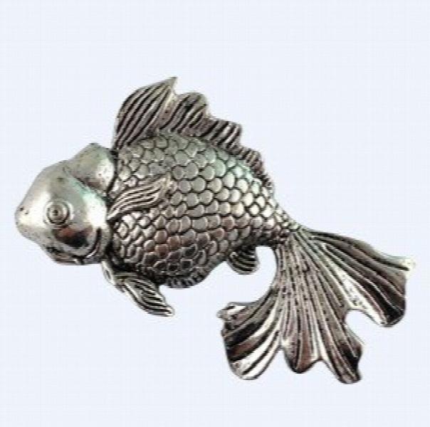 40Pcs Tibetan Silver Goldfish Charms for Jewelry Making