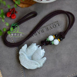 Zheru Jadeite Pisces Pendant Necklace, Jewelry Gift