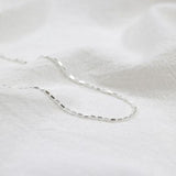 SHANICE S925 Sterling Silver Minimalist Car Flower Necklace Choker