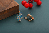 Fine Jewelry Sky Horse Eye Zircon Women 585 Earrings