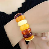 Amber Beeswax Couple Bracelets Multi-treasure Beeswax Hand Row Chicken Oil