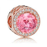 S925 Roses & Daisy Zircon Charm DIY Accessory Female