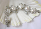 Noble- n1495 12mm baroque pearls bracelet bangle