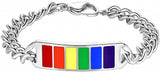 Rainbow LGBT Pride Bracelet Bangle, Love is Love Men Women Jewelry Gift