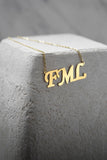 Personalized Side Name Necklace, Stainless Steel Gift
