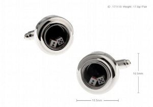 Silver Dice Cufflinks Novelty Shakable Copper Material Wholesale & Retail