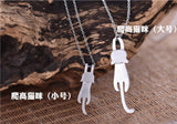 925 Sterling Silver Cat Necklace for Women