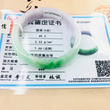 Zheru Jewelry Natural Jadeite Bracelet 54-62mm Two-tone Female Jade Gift