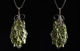 100% AAAA Czech Meteorite Green Pendant for Meditation Healing