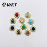 Shell & Pearl Pendant Women Wedding Gold-Plate Jewelry