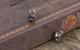 925 Silver Crystal Skull Retro Style