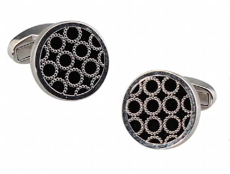 Men's Round Copper Cufflinks L1781