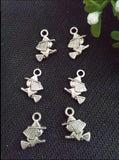 50pcs Alloy Witch Charms Pendants For Jewelry Making