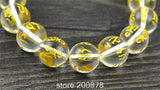 Tibetan Mantras Crystal Bracelet for Men 14mm Beads