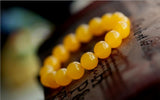 Yellow Agate Bracelet Crystal Jewelry for Men and Women