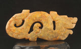Natural Jade Hand Carved Dragon Pendant