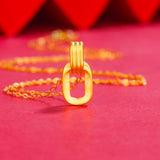24k Pure Beads Pendants Yellow Jewelry Parts