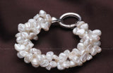 Baroque Pearl Bracelet 3 Rows Natural Freshwater Pearls