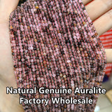 Auralite Faceted Beads 3mm Rutile Quartz Loose Beads for Jewelry Making