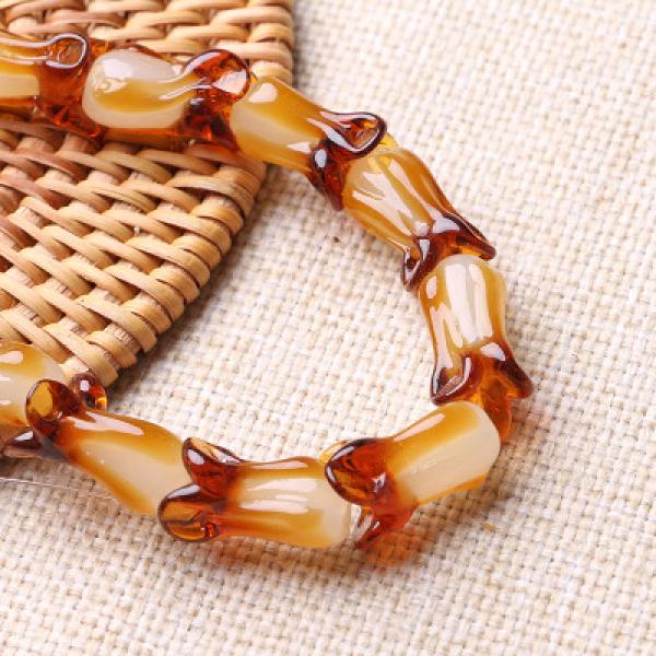 50pcs Cabbage Plant Shape Lampwork Beads for Earring Jewelry Making 10X20MM