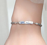 Personalized 925 Silver Rope Bracelet Couple Valentine's