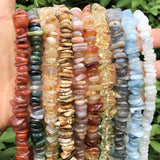 Natural Labradorite Tourmaline Agate Quartz Crystal Stone Bead for DIY Bracelet