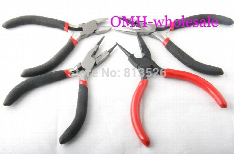 OMH 4pcs Jewelry Making Pliers Tweezers DIY Tools DY12
