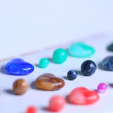 20pcs Acrylic Heart Shape Balls Nose Barbell Earring Piercings Jewelry