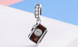 925 Silver Vintage Camera Pendant for Women Xmas