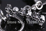 Men's Stainless Steel Skull Bracelet Punk Jewelry 15mm*22cm