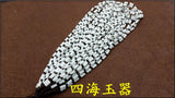 High-Quality Jade Bead Necklace Cylinder Rope Necklace