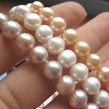 Pink Purple Freshwater Pearl Bracelet 7-8mm Fine Women Gift