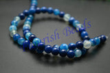 High Banded Agate Veins Stone Round Beads 5 strands 6mm 8mm 10mm